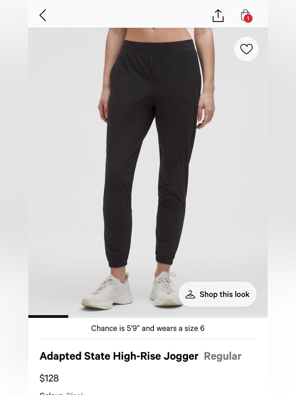 lululemon athletica Black High-Rise Jogger Pants
